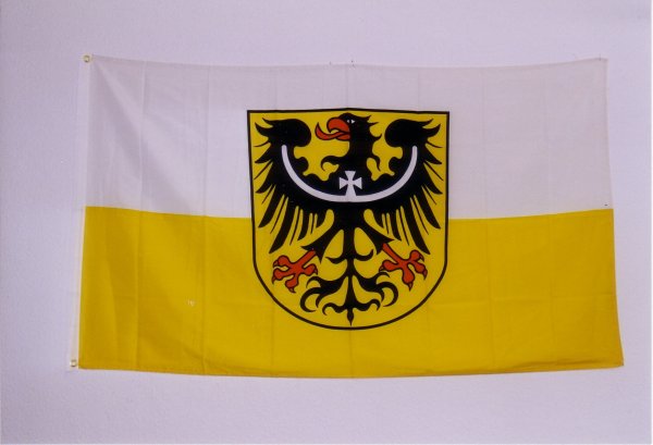 Fahne: Schlesien (90 x 150 cm)