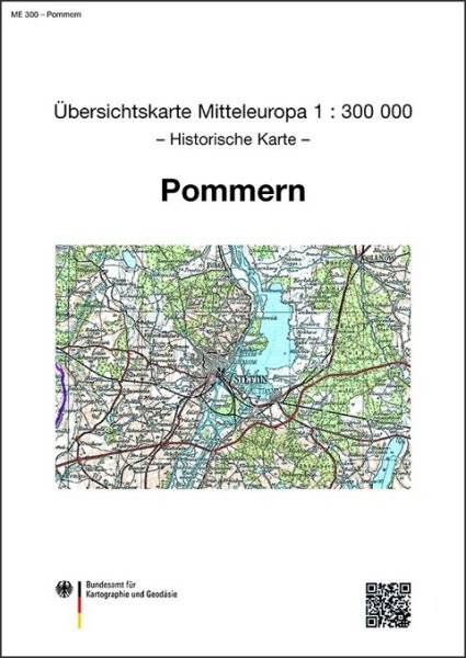 Amtliche Karte Pommern 1937
