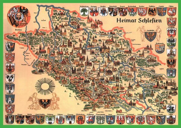 Karte "Heimat Schlesien" (klein)