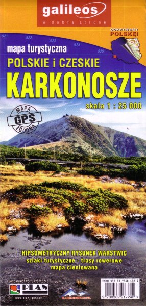 Touristenkarte: Polnisches und tschechisches Riesengebirge (PL/CZ)