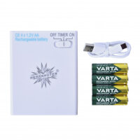 Batteriehalter mit Akku & Timer