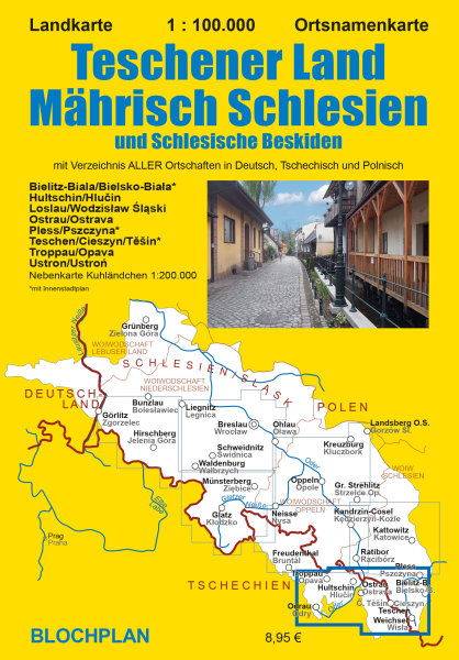 Landkarte: Teschener Land - M&auml;hrisch Schlesien