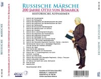 CD Russische M&auml;rsche - 200 Jahre Otto von Bismarck