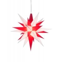 Herrnhuter® Stern A1e, ca. 13cm, weiß/rot