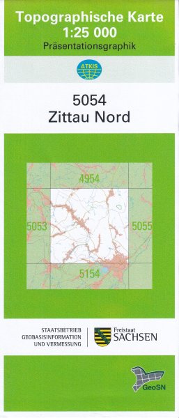 5054 Zittau Nord - Topographische Karte 1 : 25.000