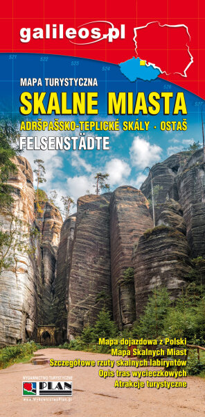 Touristenkarte: Felsenstädte  (Skalne Miasta)