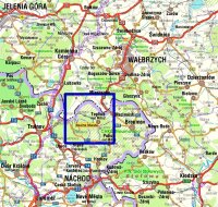 Touristenkarte: Felsenstädte  (Skalne Miasta)