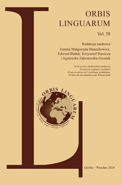 Orbis Linguarum Vol. 58