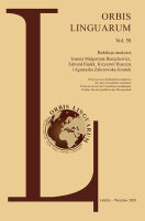 Orbis Linguarum, Vol 58