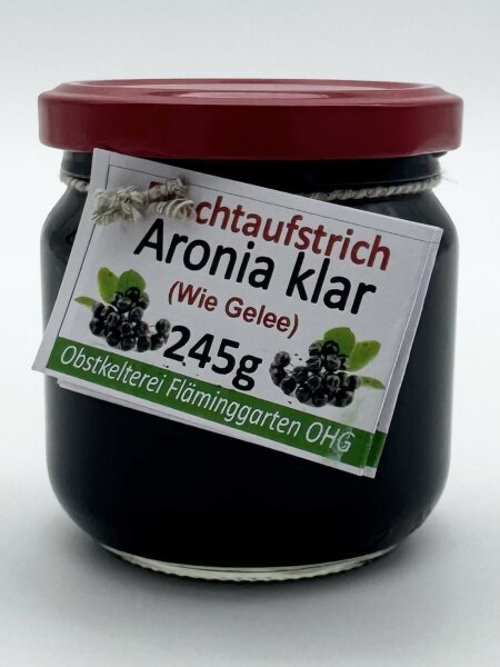 Fruchtaufstrich: Aronia klar