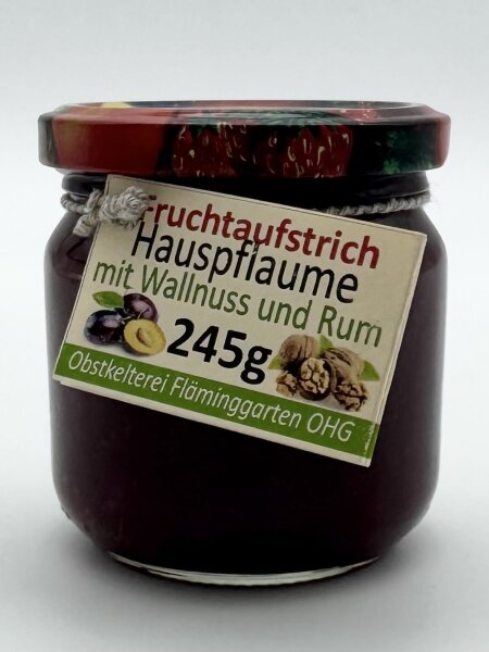 Fruchtaufstrich: Hauspflaume mit Walnuss und Rum