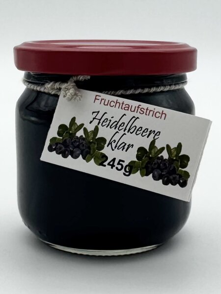 Fruchtaufstrich: Heidelbeere klar