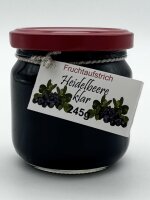 Fruchtaufstrich: Heidelbeere klar