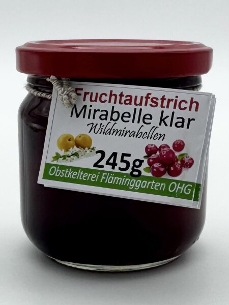 Fruchtaufstrich: Mirabelle klar