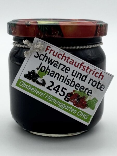 Fruchtaufstrich: Scharze und Rote Johannisbeere