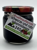 Fruchtaufstrich: Scharze und Rote Johannisbeere