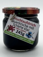 Fruchtaufstrich: Sauerkirsche mit Schlehe klar