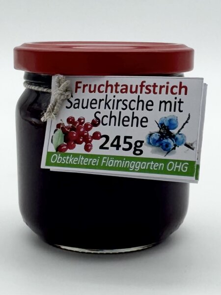 Fruchtaufstrich: Sauerkirsche mit Schlehe