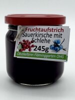 Fruchtaufstrich: Sauerkirsche mit Schlehe