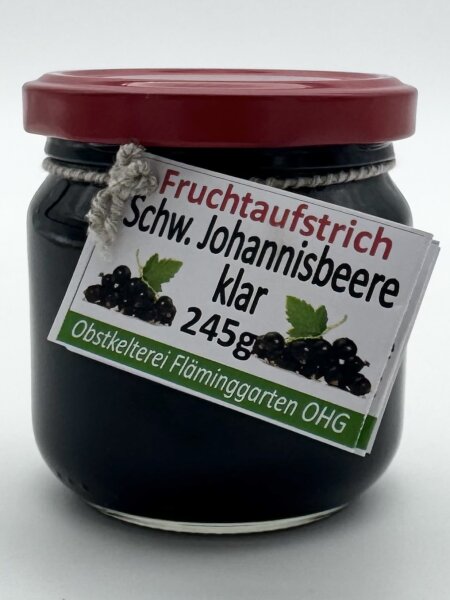 Fruchtaufstrich: Schwarze Johannisbeere klar