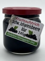 Fruchtaufstrich: Schwarze Johannisbeere klar
