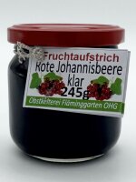 Fruchtaufstrich: Rote Johannisbeere klar