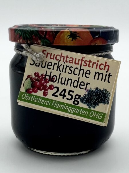 Fruchtaufstrich: Sauerkirsche mit Holunder