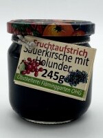 Fruchtaufstrich: Sauerkirsche mit Holunder