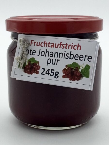 Fruchtaufstrich: Rote Johannisbeere pur