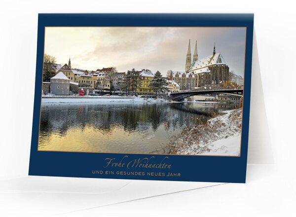 Weihnachtskarte Görlitz - Winterliche Altstadt
