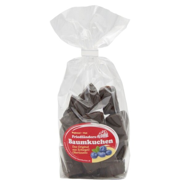 Friedländers Baumkuchenspitzen: Zartbitter mit Heidelbeergeschmack 150 g