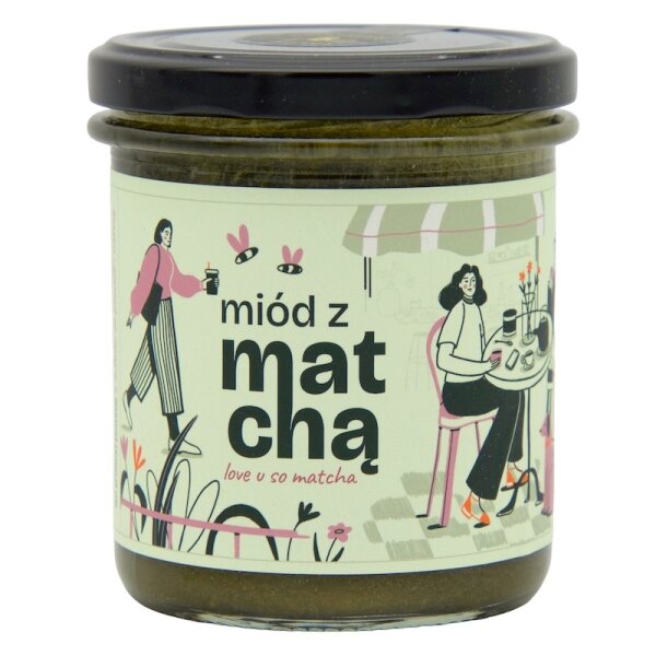 Honig mit Matcha